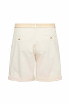 Rovena 1 Shorts With Belt Women Cream | Smilebutiken - Soyaconcept