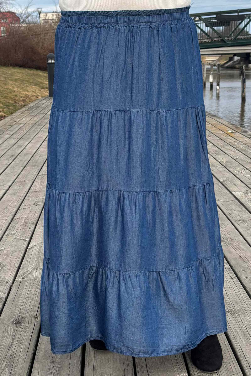 Delila Kjol Dam Blue SEN