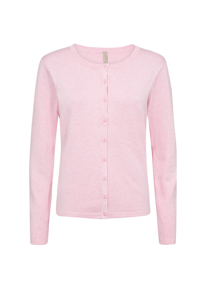 Dollie Cardigan Women Pink Melange Soyaconcept