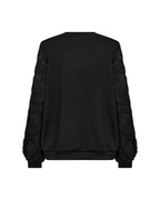 Sabina 126 Tröja Paljettärmar Dam Svart Black | Smilebutiken - Wasabiconcept