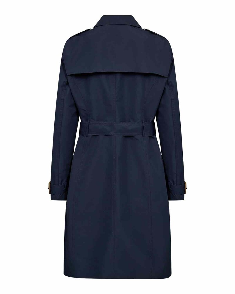 Sevin 2 Trench Coat Women Navy | Smilebutiken - Soyaconcept