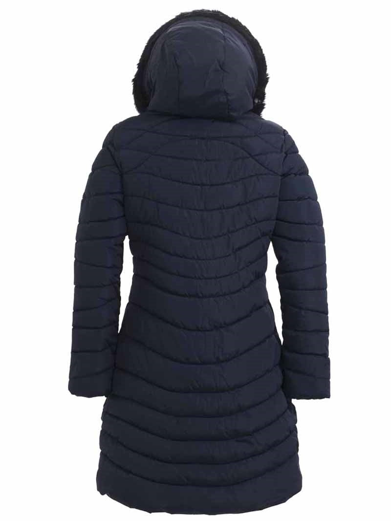 Shannon Vinterparkas Dam Dark Navy - Tuxer