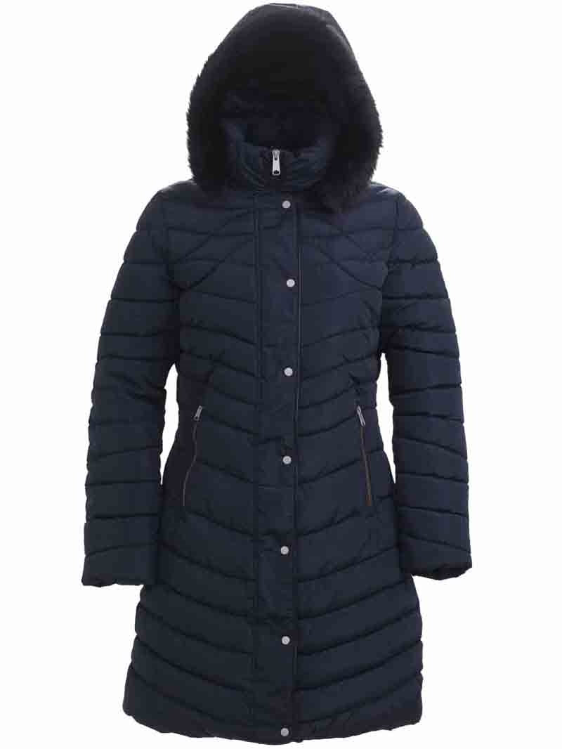 Shannon Vinterparkas Dam Dark Navy - Tuxer
