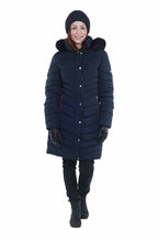 Shannon Vinterparkas Dam Dark Navy - Tuxer