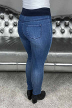 Shantal PA Denim Stretchjeans Dam Mellanblå Medium Blue | Smilebutiken - Freequent