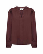 Sia 48 Blus Dam Chocolate Plum | Smilebutiken - Wasabiconcept