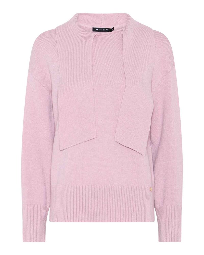 Sloane Pullover Med Halsknyt Dam Misty Rose | Smilebutiken - Micha