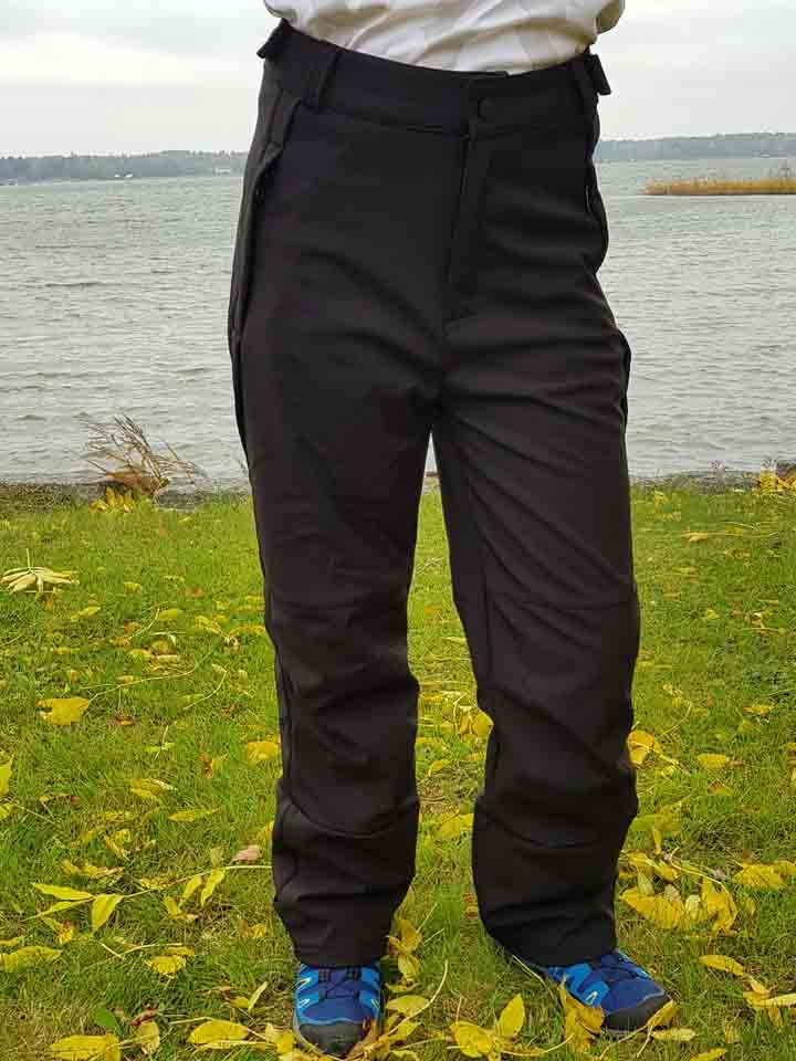 Supreme Wide Softshellbyxa Svart Barn Junior - Slaskis