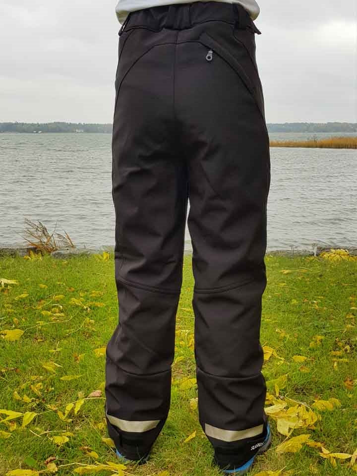 Supreme Wide Softshellbyxa Svart Barn Junior - Slaskis