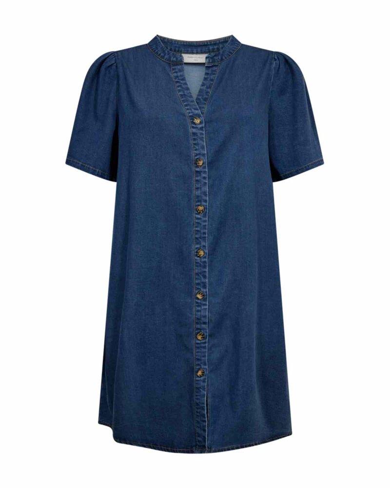 Solda Denim Klänning Dam Medium Blue Denim | Smilebutiken - Freequent