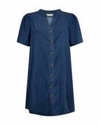 Solda Denim Klänning Dam Medium Blue Denim | Smilebutiken - Freequent