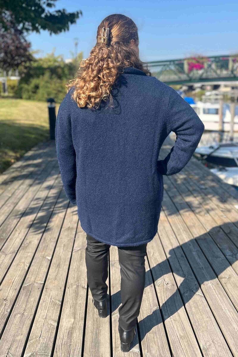 Como Långkofta Dam Dark Navy Soulmate
