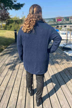 Como Långkofta Dam Dark Navy Soulmate