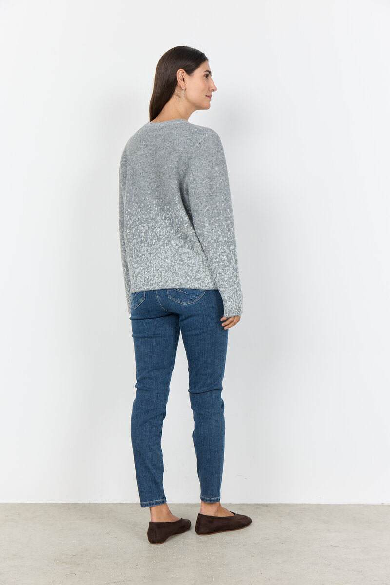 Audrey 1 Pullover Women's Grey Melange Combi Soyaconcept