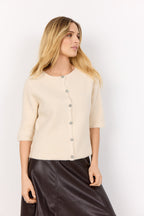 Avalon 2 Cardigan Dam Cream Melange Soyaconcept