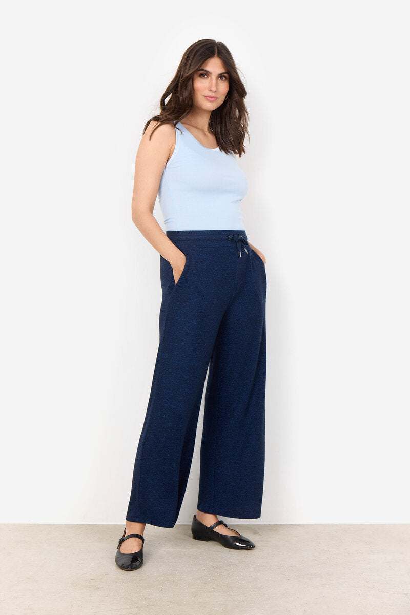 Biara 74 Byxa Dam Navy Melange Soyaconcept