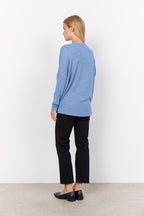 Biara Tröja Dam Air Blue Melange Soyaconcept