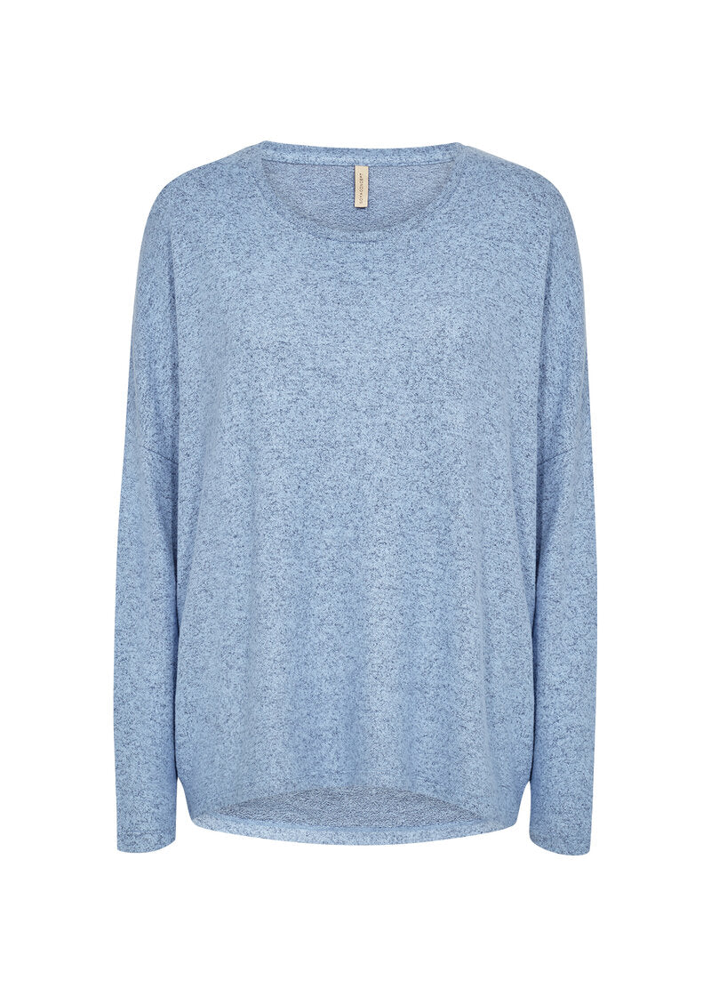 Biara Tröja Dam Air Blue Melange Soyaconcept