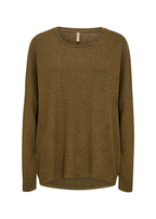 Biara Tröja Dam Misty Olive Melange Soyaconcept