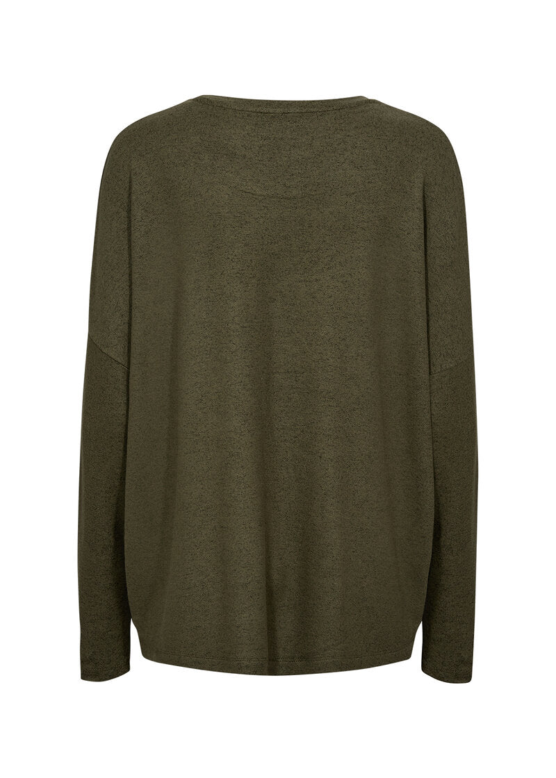 Biara Tröja Dam Olive Melange Soyaconcept