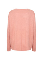 Biara Tröja Dam Peach Pink Melange Soyaconcept