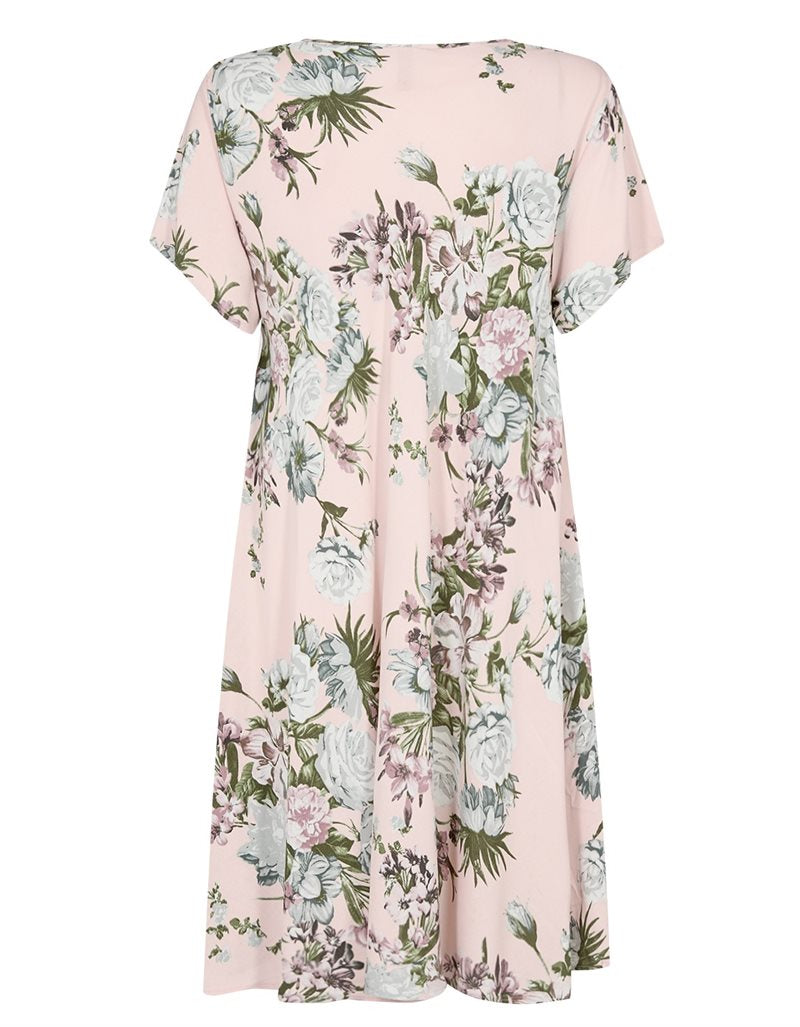 Dharma Dress Women Pink Combi - Soyaconcept
