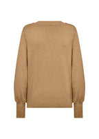 Dollie 738 V-Neck Pullover Women Desert Brown Melange Soyaconcept