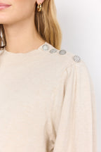 Dollie 745 Sweater Women Cream Melange Soyaconcept