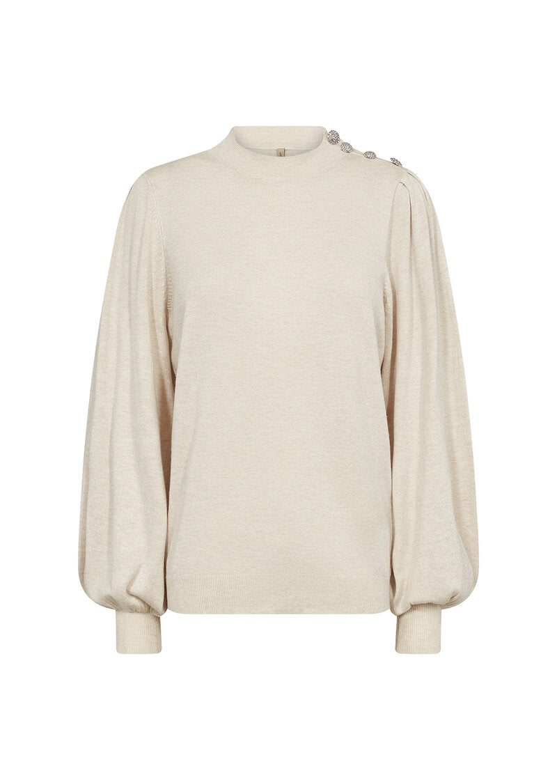 Dollie 745 Sweater Women Cream Melange Soyaconcept