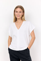 Dollie 757 V-ringad Pullover Dam White Soyaconcept