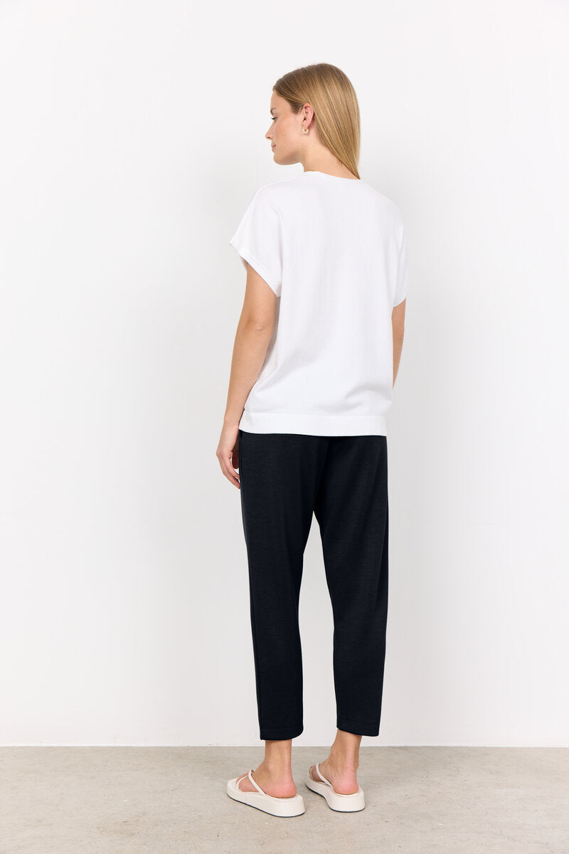 Dollie 757 V-ringad Pullover Dam White Soyaconcept