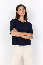 Dollie 793 Pullover Dam Navy Combi Soyaconcept