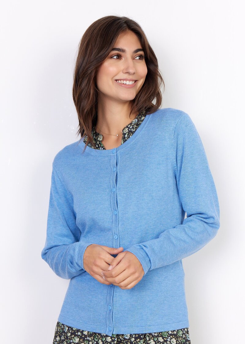 Dollie Cardigan Women Bright Blue Melange Soyaconcept