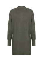 Dollie Long Cardigan Women Dark Olive Melange Soyaconcept