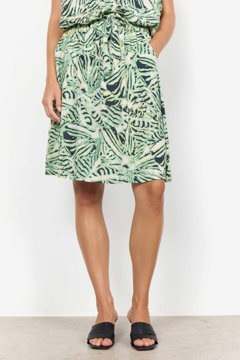 Ena 4 Skirt Women Aqua Combi Soyaconcept
