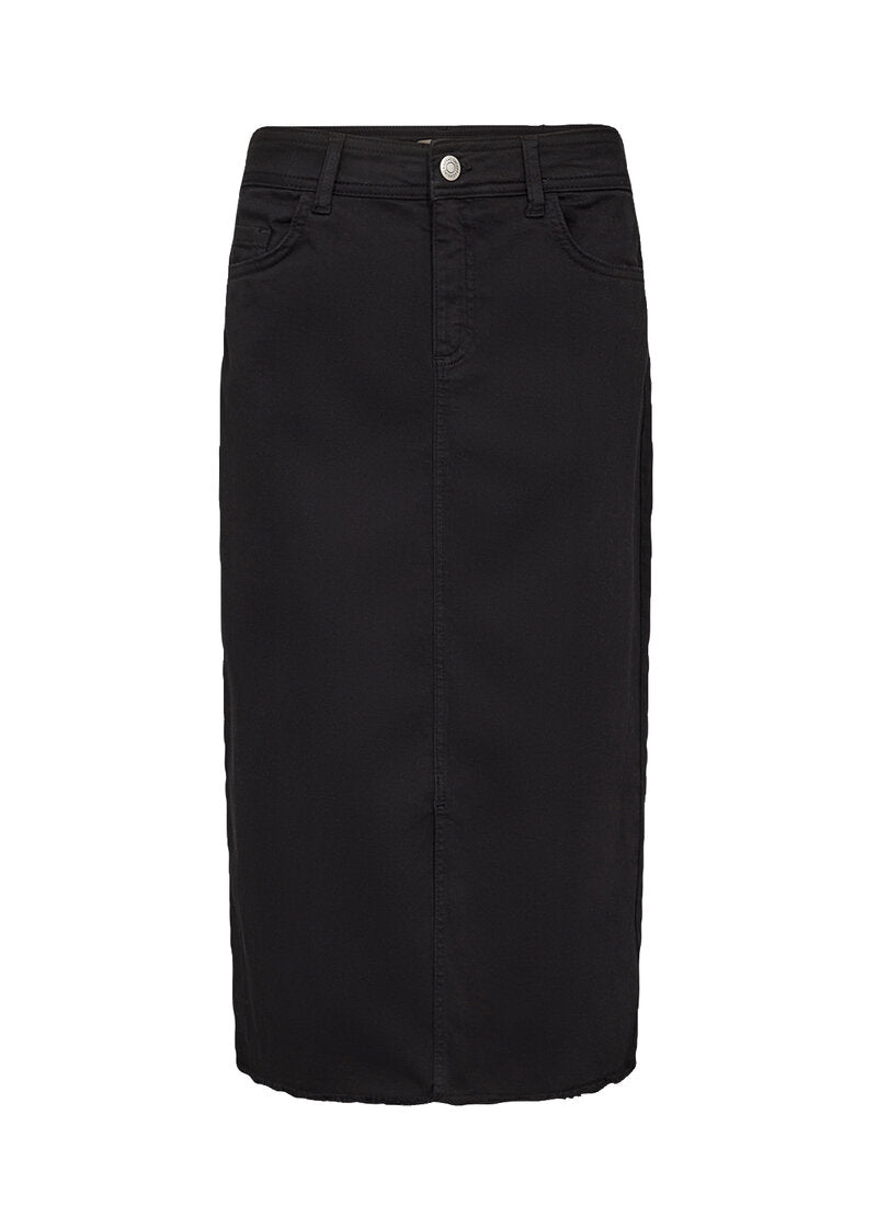 Erna 22 Jeanskjol Dam Black Soyaconcept