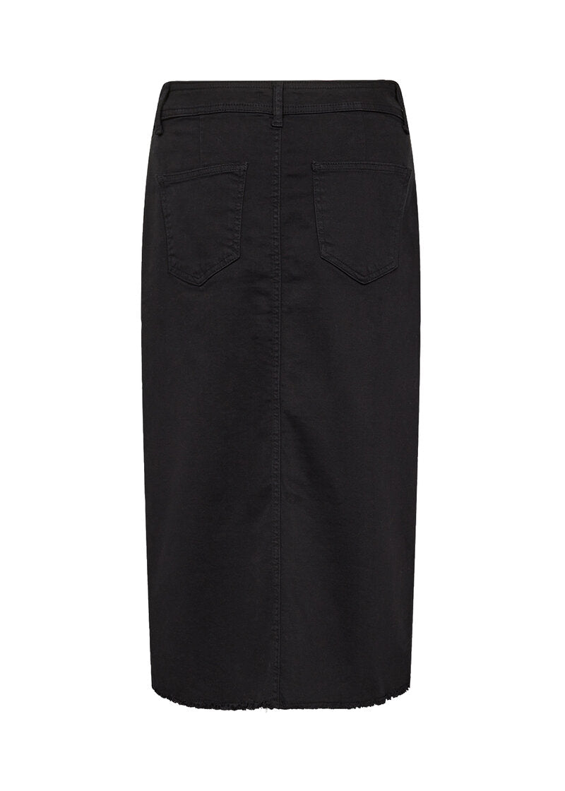 Erna 22 Jeanskjol Dam Black Soyaconcept