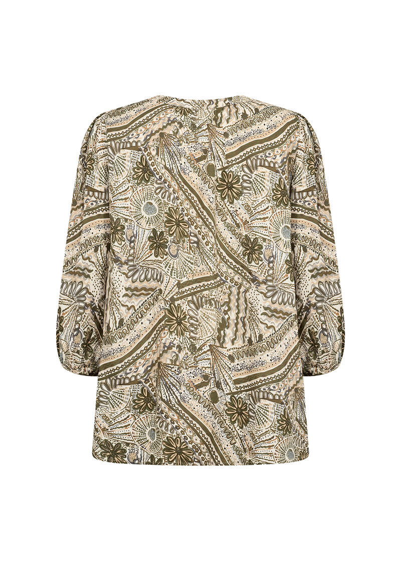 Fantana Blus Dam Olive Combi Soyaconcept