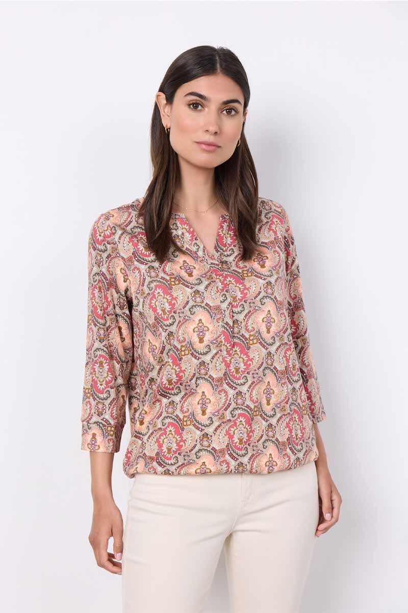 Felicity Top Women Paisley Berry Combi Soyaconcept