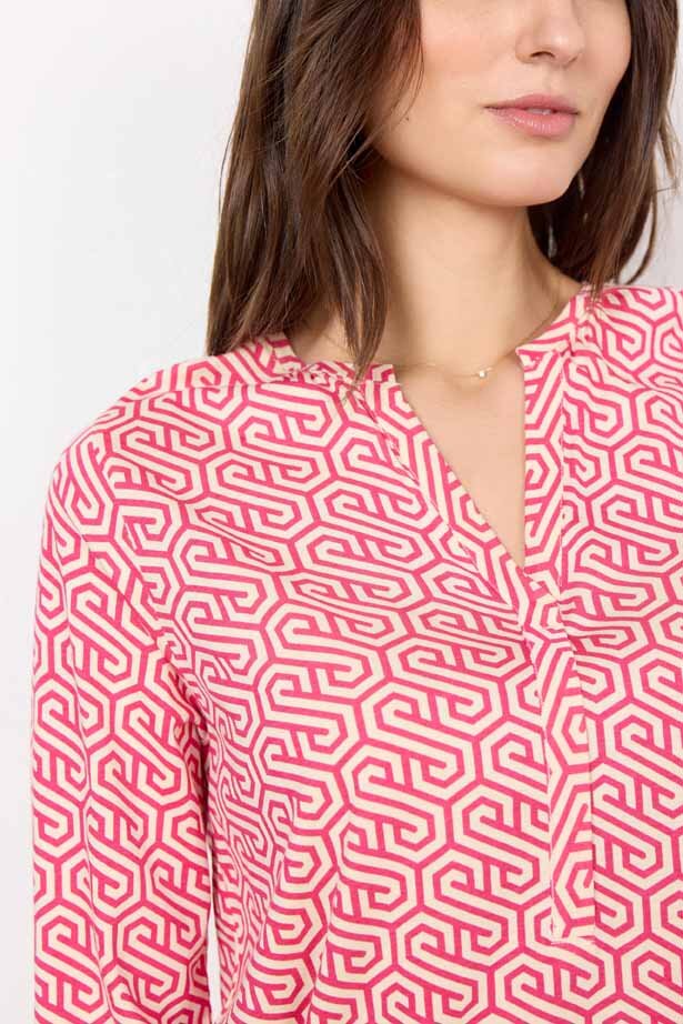 Felicity Topp Dam Romb Fuchsia Combi Soyaconcept