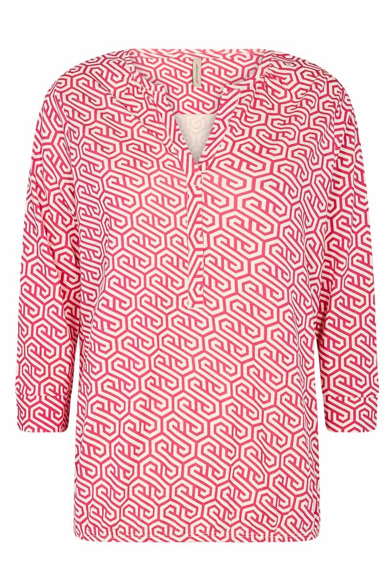 Felicity Topp Dam Romb Fuchsia Combi Soyaconcept
