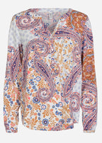 Gacia Blouse Women Dark Coral Combi - Soyaconcept