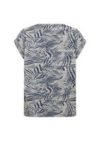Galina 66 T-shirt Dam Estate Blue Combi Soyaconcept