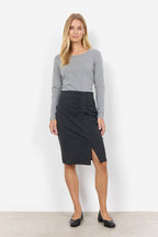 Honey Kjol Dam Dark Grey Melange Soyaconcept