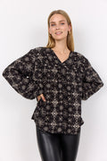 Iane Blouse Ladies Black Combi Soyaconcept