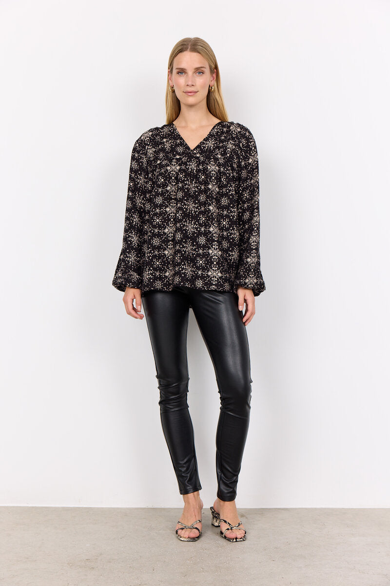 Iane Blouse Ladies Black Combi Soyaconcept