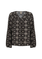 Iane Blouse Ladies Black Combi Soyaconcept