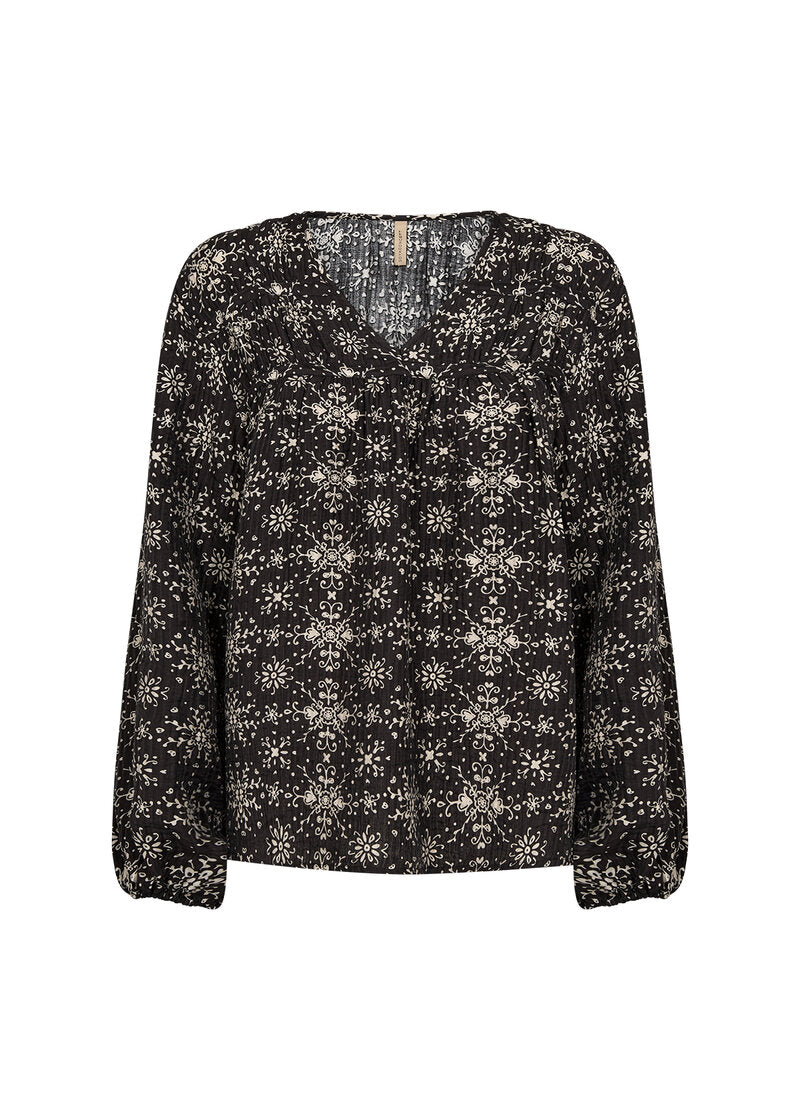 Iane Blouse Ladies Black Combi Soyaconcept