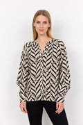 Inarose Blouse Women Black Combi Soyaconcept