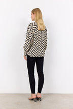 Inarose Blouse Women Black Combi Soyaconcept